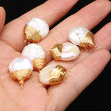 Freshwater Pearl Pendant Charms for DIY Jewelry Making