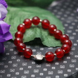 10mm Round Bead Rubys Jades Bracelet Crystals Alloy Accessories