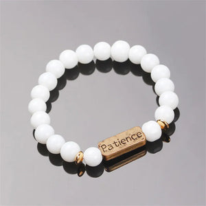 Natural Stone Patience Bracelet Chakra Beaded Bracelets For Men Women