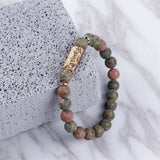 Natural Stone Patience Bracelet Chakra Beaded Bracelets For Men Women