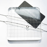 European 925 Sterling Silver Charm Necklace Double Carriers Gift