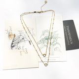 Golden Carriers Charm Necklace Winter Jewelry Europe 925 Sterling Silver