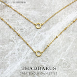 Golden Carriers Charm Necklace Winter Jewelry Europe 925 Sterling Silver
