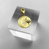 925 Sterling Silver Charm Necklace Moon Star Spring Jewelry