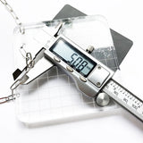 Charm Necklace Link Chain 925 Sterling Silver Women Men