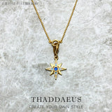 925 Sterling Silver Charm Necklace Royalty Star Lucky Jewelry