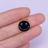 Neon Enamel Smiley Face Pendant Fine Jewelry