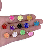Neon Enamel Smiley Face Pendant Fine Jewelry