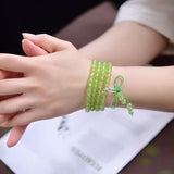 Green Grapes Chalcedony Bracelet Stone Jewelry Bangles