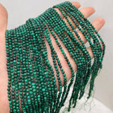 Malachite 3mm Faceted Beads for Jewelry Making