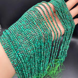 Malachite 3mm Faceted Beads for Jewelry Making