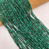 Malachite 3mm Faceted Beads for Jewelry Making