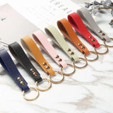 Charm PU Leather Keychain for Men Women Bag Decorate Real Cowhide Waist Wallet