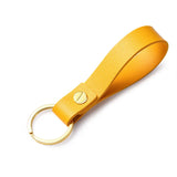 Charm PU Leather Keychain for Men Women Bag Decorate Real Cowhide Waist Wallet