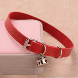 Charm PU Leather Small Bell Choker Necklace Punk Style Women Torques Women