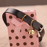 Charm PU Leather Small Bell Choker Necklace Punk Style Women Torques Women