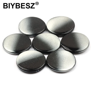 Pattern Printed Stone Beads Round Loose Spacer Shell Beads DIY Jewelry Making