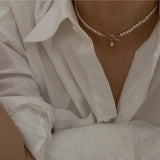 Natural Freshwater Pearl Choker Necklace for Women