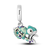 925 Silver Charm Pendant for Bracelet, Chameleon Temperature Changing DIY Gift