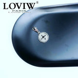 Charm Pendant Cross Disc Summer Jewelry Vintage silver-plate Gift