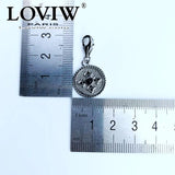 Charm Pendant Cross Disc Summer Jewelry Vintage silver-plate Gift