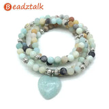 Labradorite Amethysts Charoite Bead Bracelet Yoga Necklace