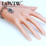 Hand of Fatima Charm Pendant Silver-Plate Ethnic Jewelry