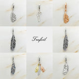 Charm Pendant Feathers Wings 925 Sterling Silver Jewelry Access...