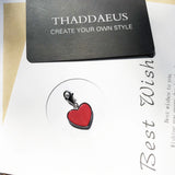 Red Heart Charm Pendant, Good Jewelry for Women