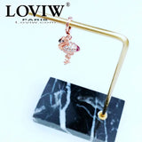 Rose Golden Bird Charm Pendant for Bracelet