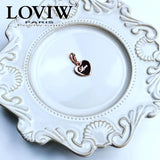 Rose Golden Heart Charm Pendant - Romantic Pure Gift for Women