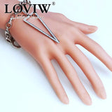 Triangle Hollow Charm Pendant Silver-Plate Jewelry for Women - Gift
