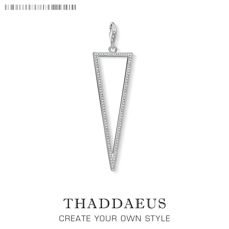 Triangle CZ Pave Charm Pendant - 2019 Jewelry Gift