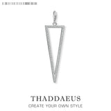 Triangle CZ Pave Charm Pendant - 2019 Jewelry Gift