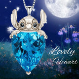 Dog Crystal Necklace Lucky Girl Animal Pendant Jewelry
