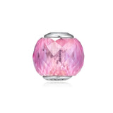 Pink Crystal Sensitivity Silver Beads for Essence Bracelets