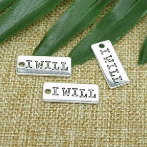 Vintage Tibetan Silver Charm Plates for DIY Bracelet Making