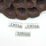 Vintage Tibetan Silver Charm Plates for DIY Bracelet Making