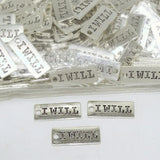 Vintage Tibetan Silver Charm Plates for DIY Bracelet Making