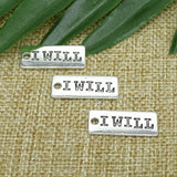 Vintage Tibetan Silver Charm Plates for DIY Bracelet Making