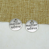 Vintage Tibetan Silver Charm Plates Pendant Making DIY