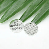 Vintage Tibetan Silver Charm Plates Pendant Making DIY