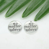 Vintage Tibetan Silver Charm Plates Pendant Making DIY
