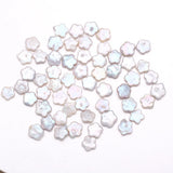 Freshwater Baroque Pearl Beads with Plum Flower Charm
