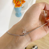 925 Sterling Silver Star Choker Necklace