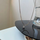 925 Sterling Silver Star Choker Necklace