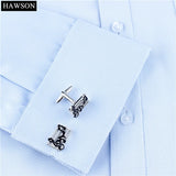 Music Mens Dress Cufflinks Enamel Charm Rectangle Jewelry