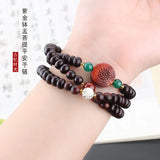 Retro Buddha Bead Bracelet Natural Stone Chakra Bracelet AB226