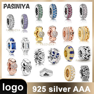 Charm S925 Sterling Silver Beads Bead With Logo for Bracelet Holiday Girls