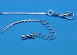 Silver 925 Girls Anklets Heart Ball Bracelet Double Layer Lady Birthday
